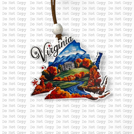 Virginia Ornament Sublimation Blank