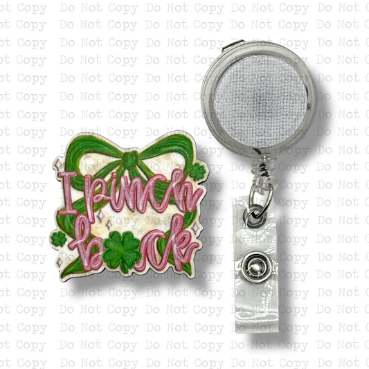 I Pinch Back Badge Reel Sublimation Blanks | Set of 2