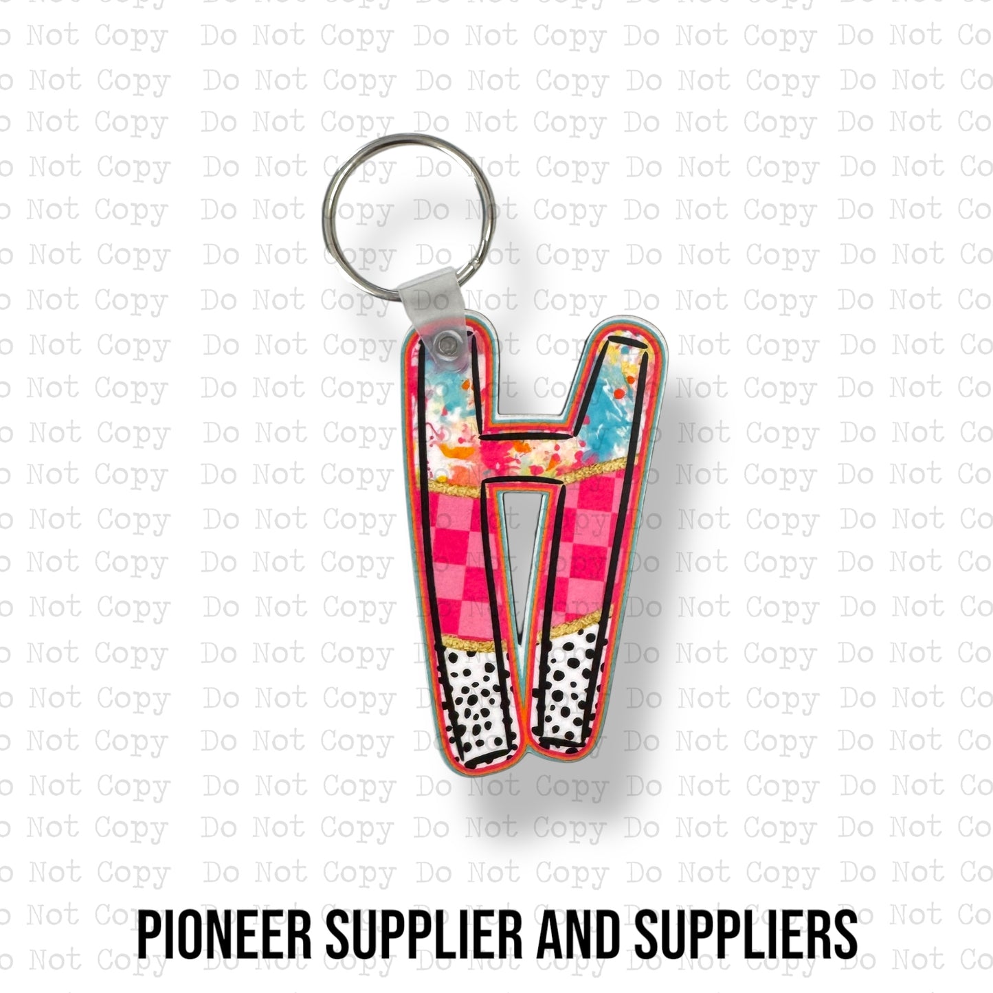 Happy Chaos H Keychain Sublimation Blank Kit