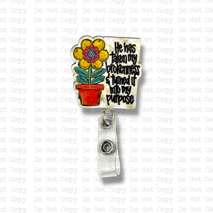 Brokenness Into Purpose Badge Button Sublimation Blank | Set of 2 ARA