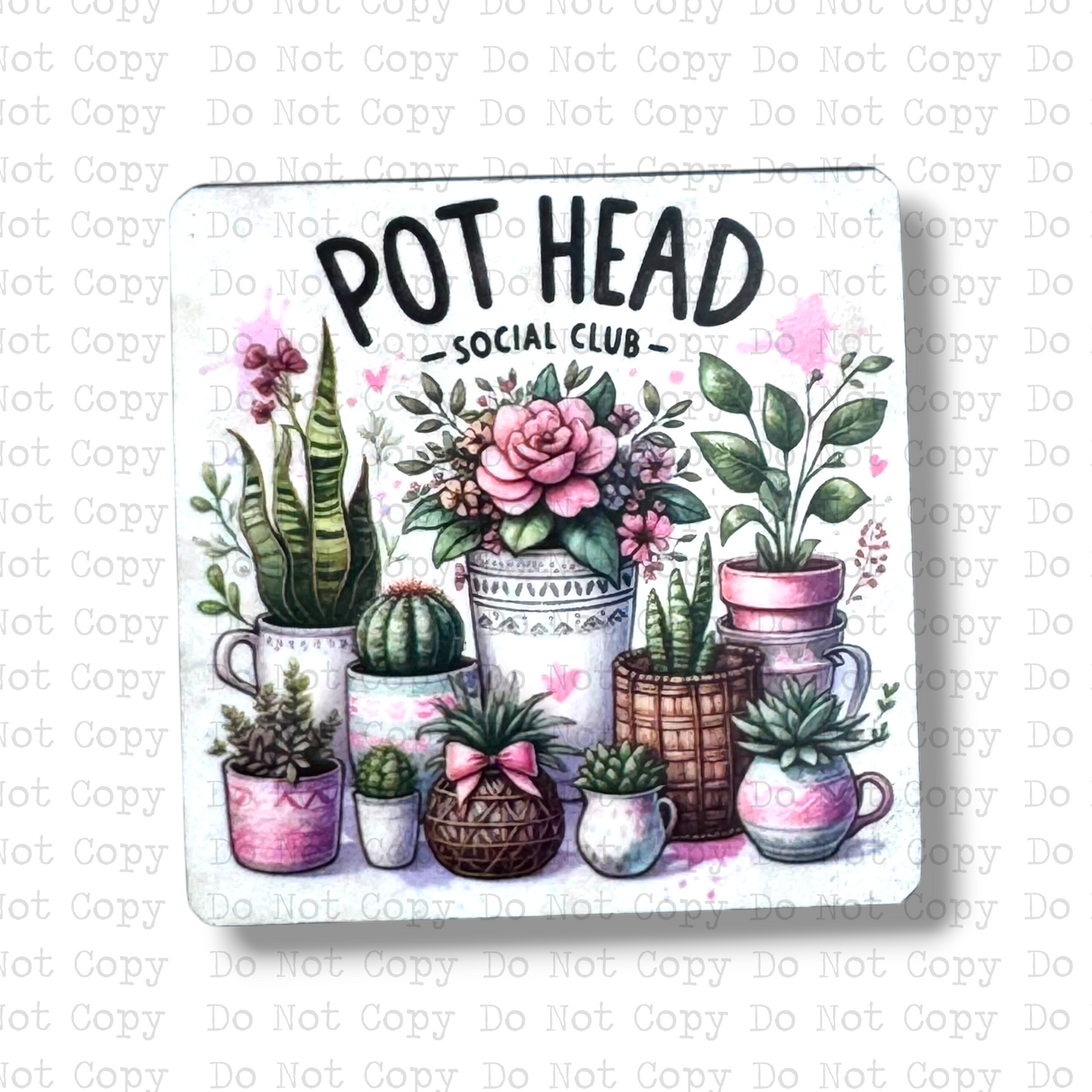 Pot Head Badge Button Sublimation Blank | Set of 2