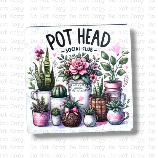 Pot Head Badge Button Sublimation Blank | Set of 2