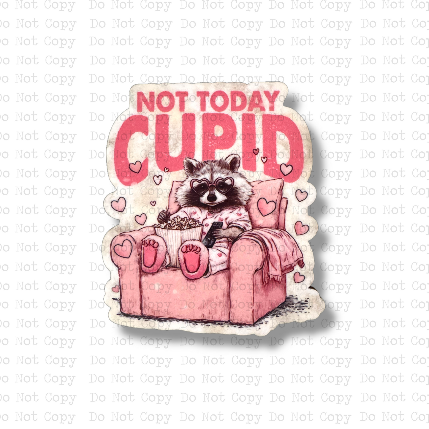 Not Today Cupid Recliner Magnet Sublimation Blank Kit