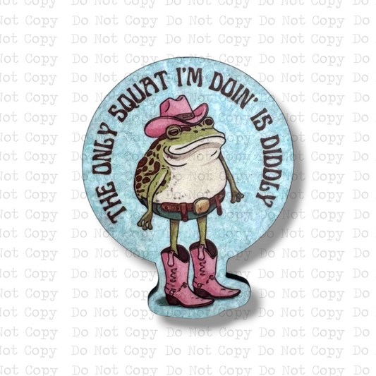 Diddly Squat Cowgirl Badge Button Sublimation Blank | Set of 2