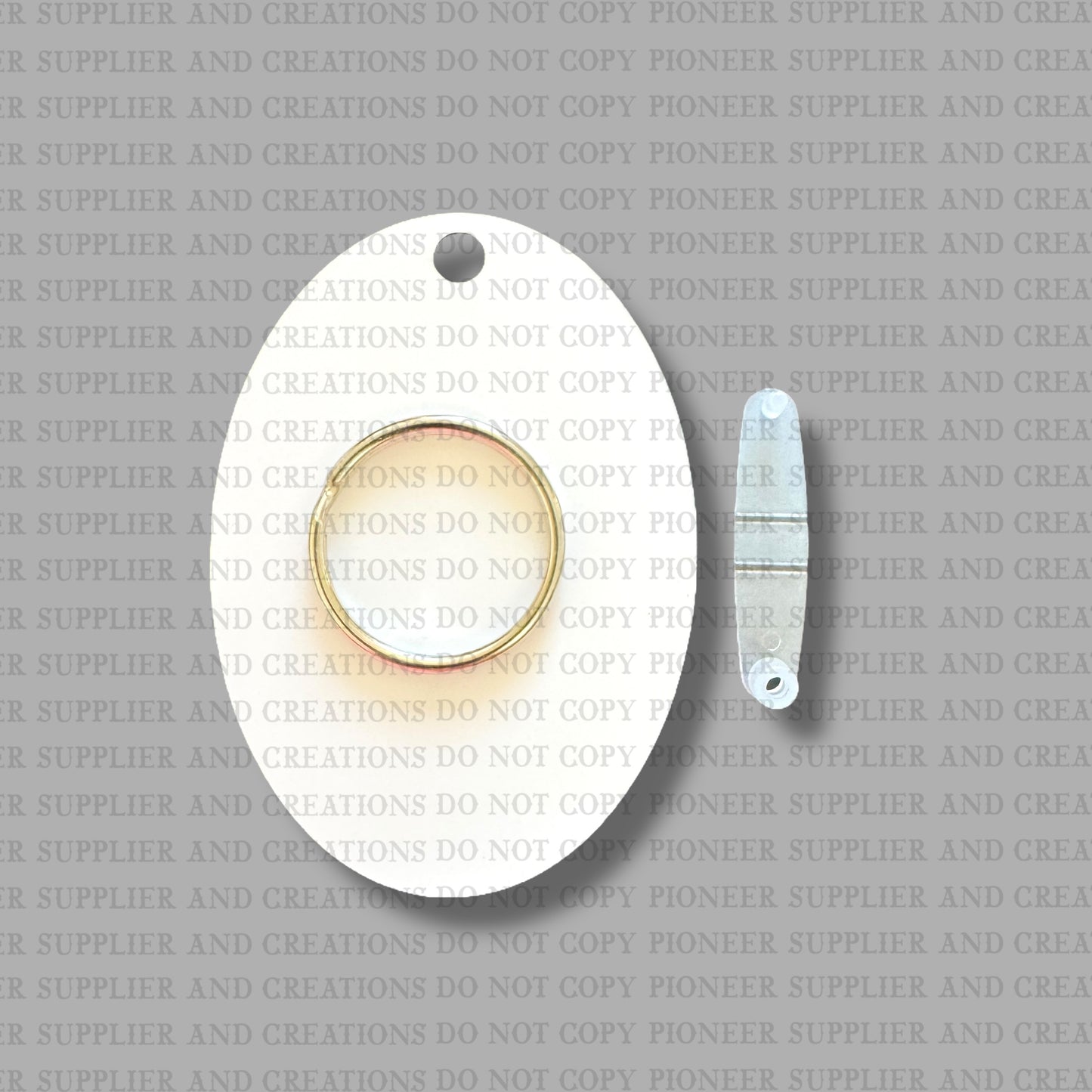 Oval 3 Keychain Sublimation Blank