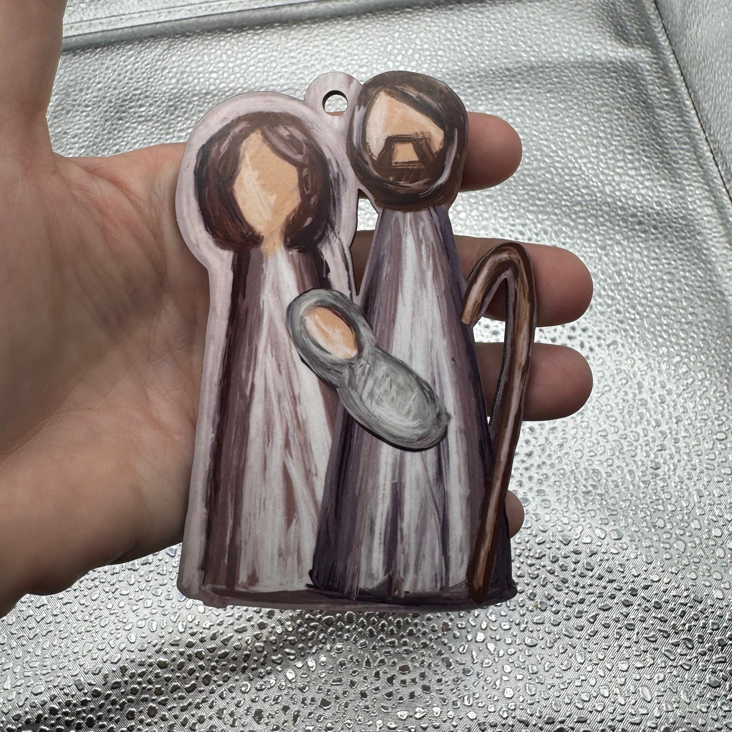 Rustic Nativity Pressed Blank