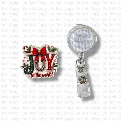 Joy To The World Badge Button Sublimation Blank