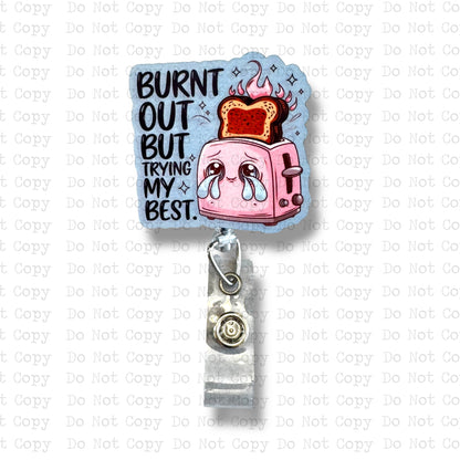 Burnt Out Badge Button Sublimation Blank