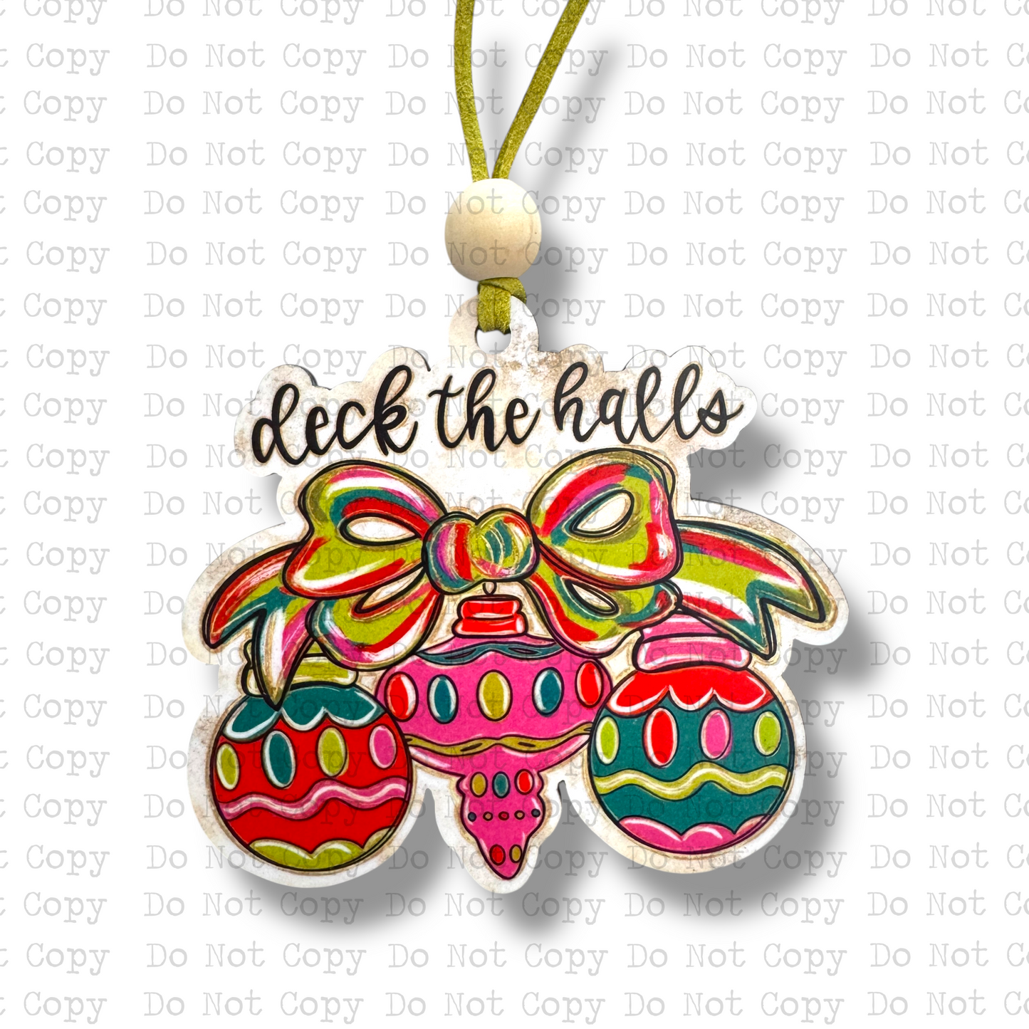 Deck The Halls Ornament Sublimation Blank