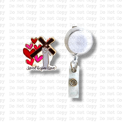 Loved Before Love Badge Button Sublimation Blank | Set of 2