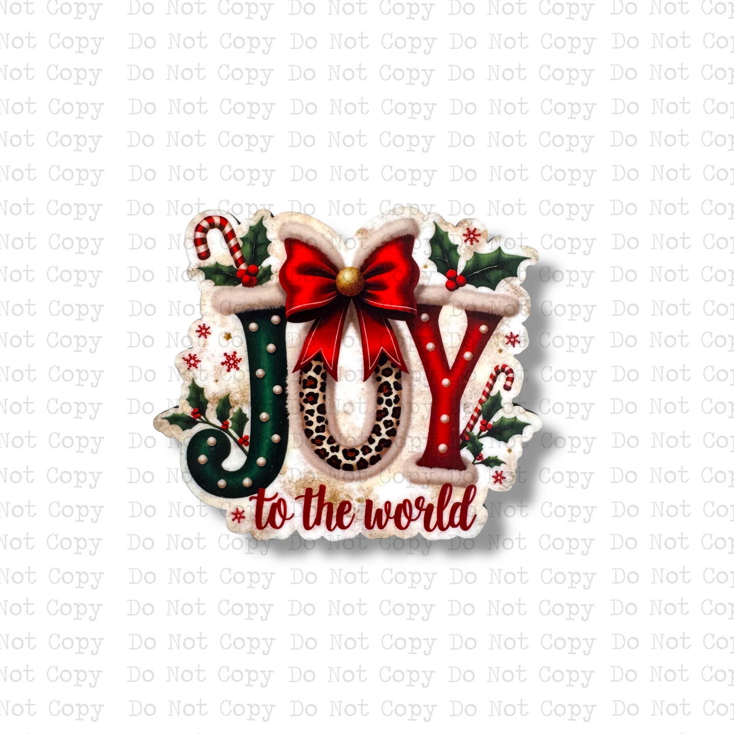 Joy To The World Magnet Sublimation Blank Kit