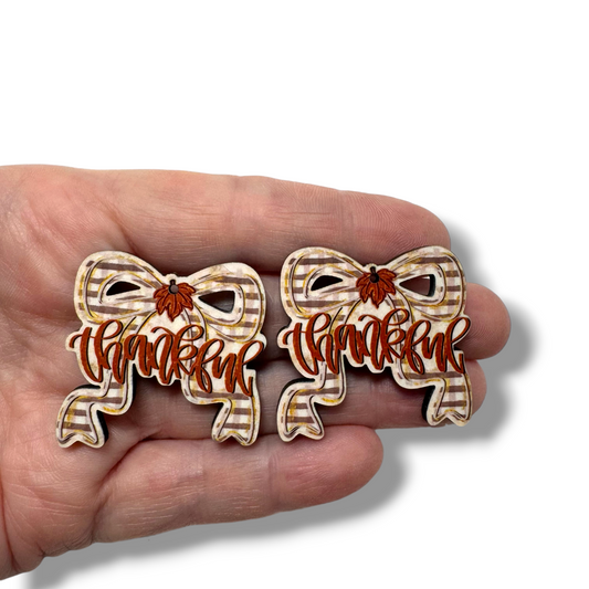 Thankful Bow Earring Sublimation Blanks | J&CD