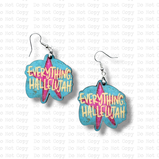 Everything Hallelujah Earring Sublimation Blank Kit | TCC