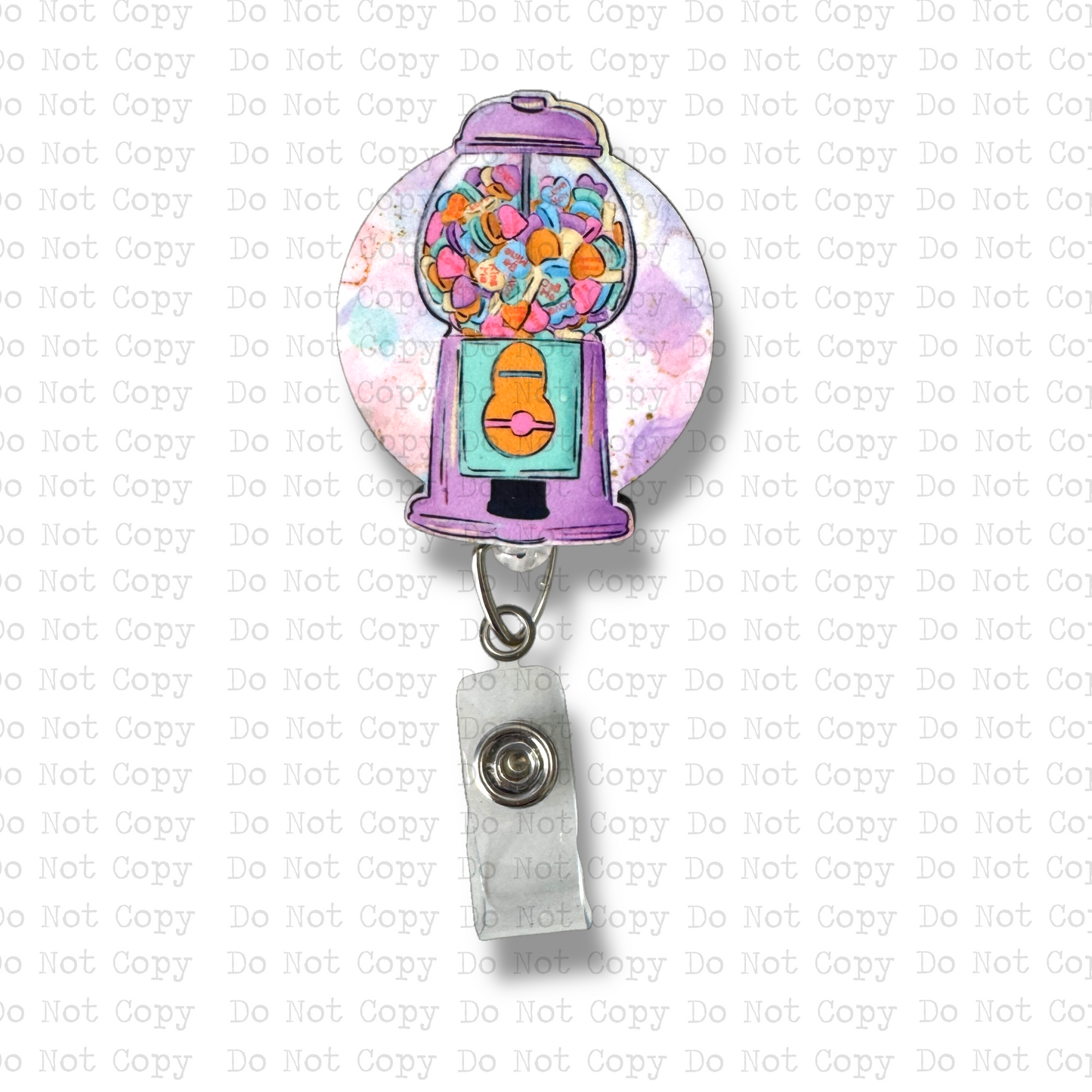 Candy Hearts Gumball Badge Button Sublimation Blank | Set of 2