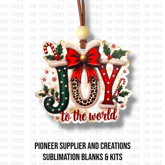 Joy To The World Ornament Sublimation Blank
