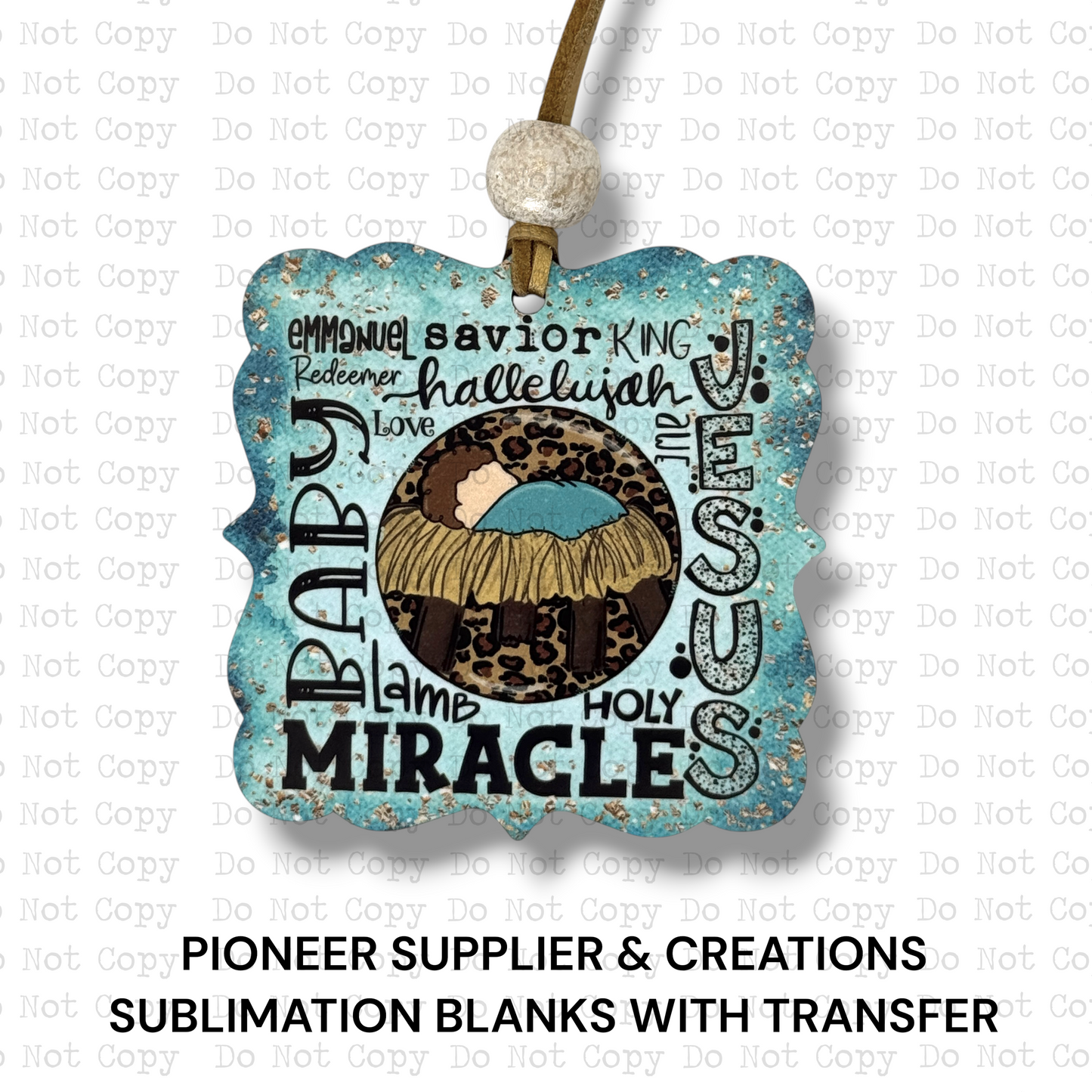 Baby Jesus Miracle Ornament Sublimation Blank | G&M