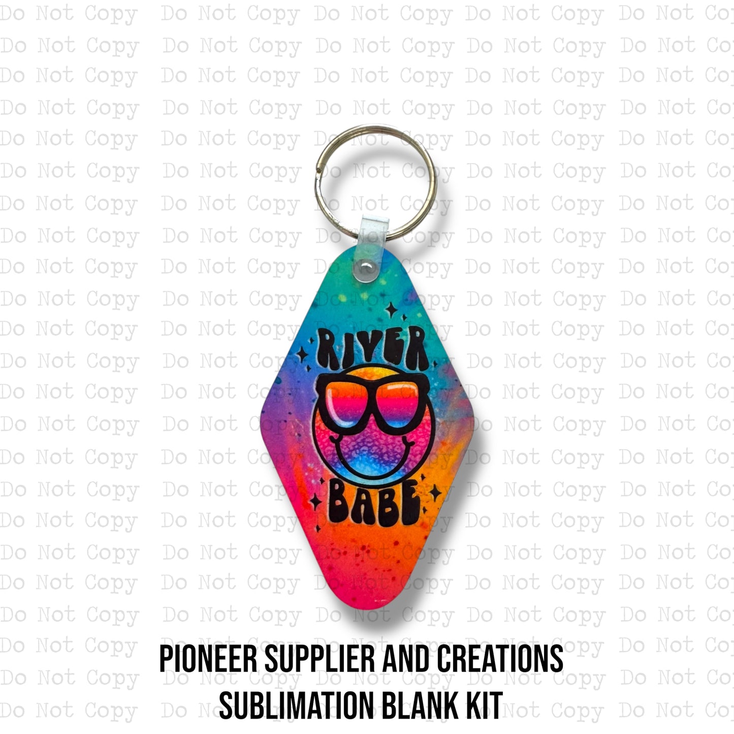 River Babe Keychain Sublimation Blank Kit