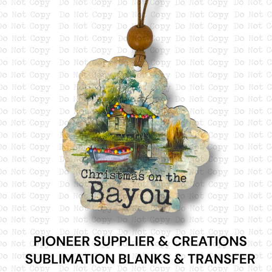 Bayou Christmas Ornament Sublimation Blank