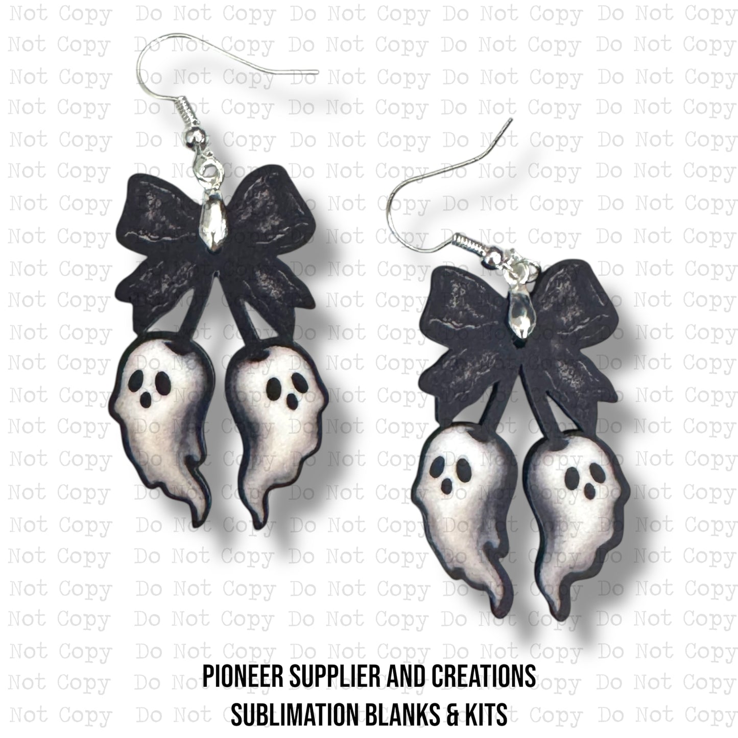 Cherry Ghost Earring Sublimation Blank Kit