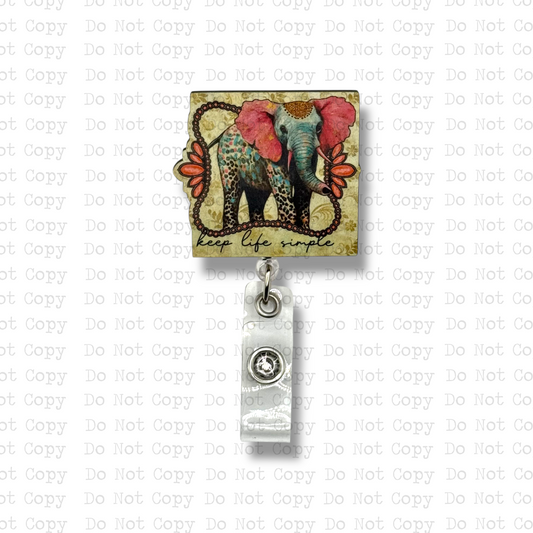 Keep Life Simple Badge Button Sublimation Blank | Set of 2 SA