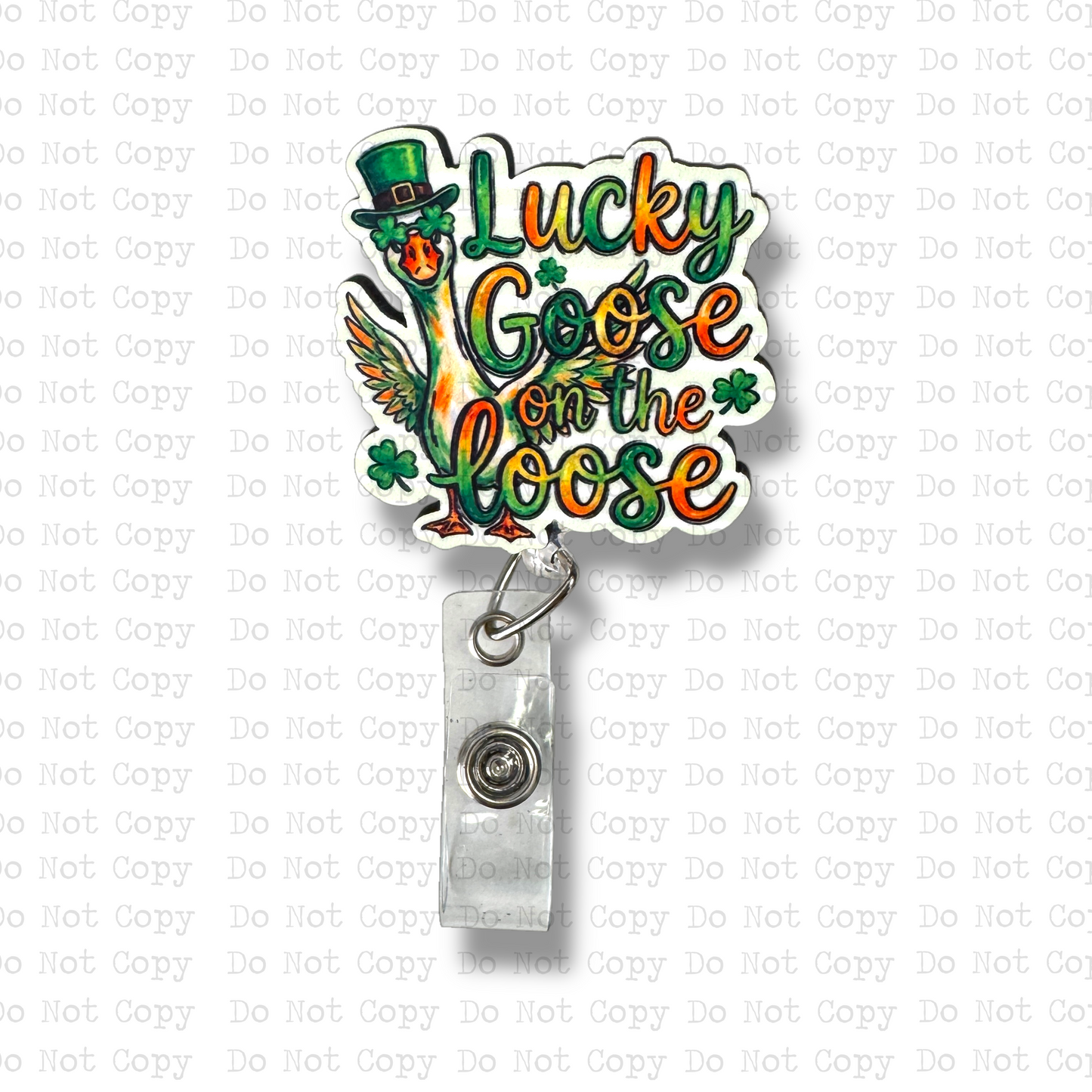 Lucky Goose Badge Button Sublimation Blank | Set of 2