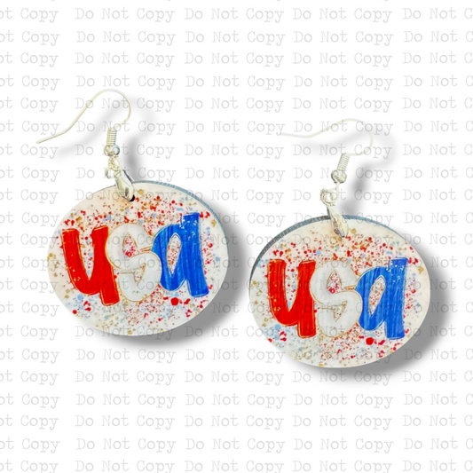 USA Oval Earring Sublimation Blank Kit | TCC