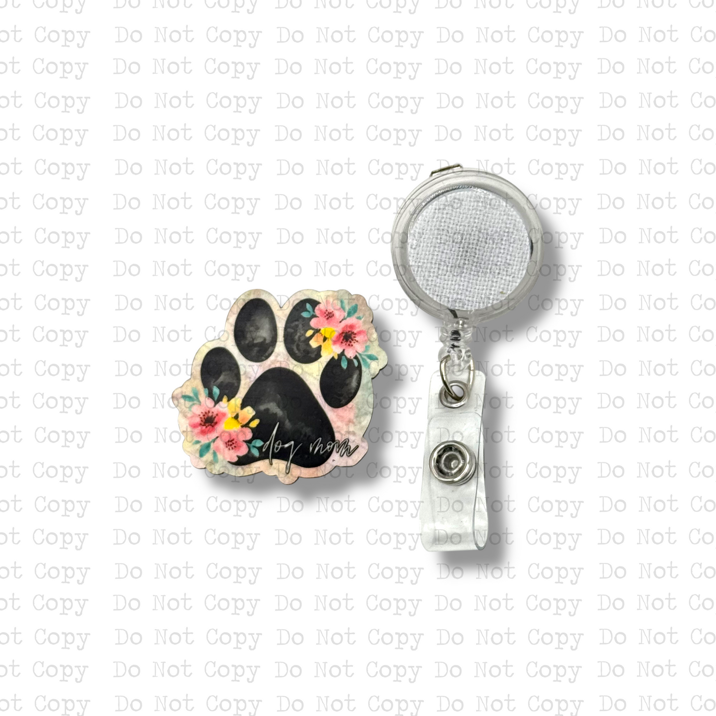 Floral Dog Mom Badge Button Sublimation Blank | Set of 2 SCG