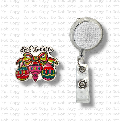 Deck The Halls Button Sublimation Blank