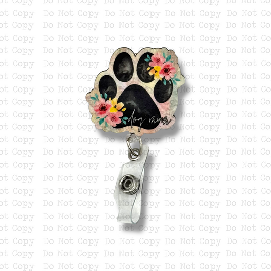 Floral Dog Mom Badge Button Sublimation Blank | Set of 2 SCG