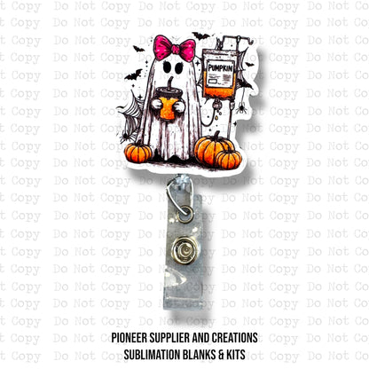 Pumpkin IV Badge Button Sublimation Blank