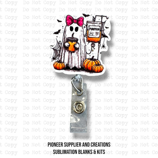 Pumpkin IV Badge Button Sublimation Blank | Set of 2