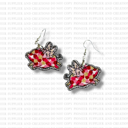 Flying Pig Earring Sublimation Blanks Kit | Exclusive Council Rock Creations