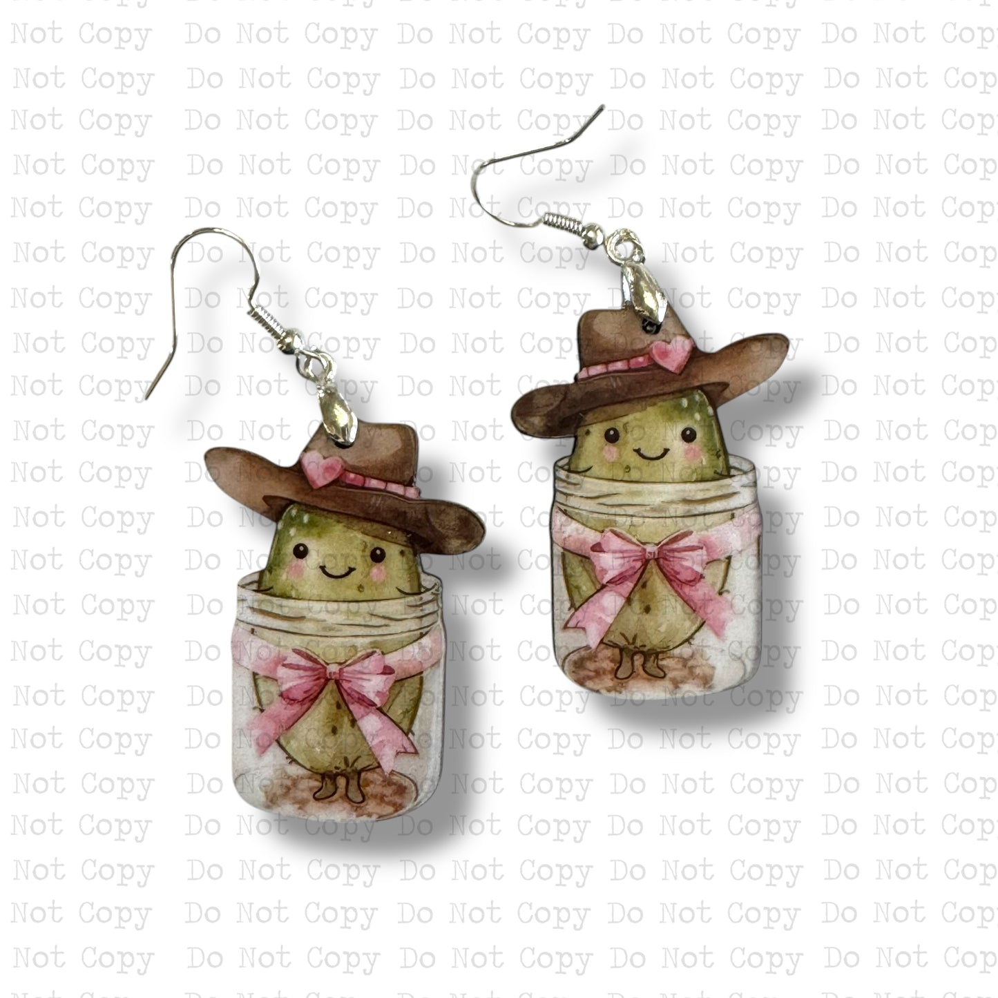 Cowgirl Jar Pickle Earring Sublimation Blanks Kit | Exclusive