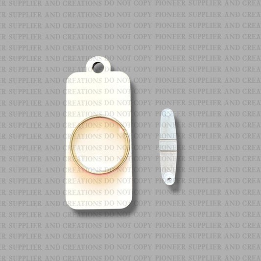 Rectangle 2.89 Keychain Sublimation Blank