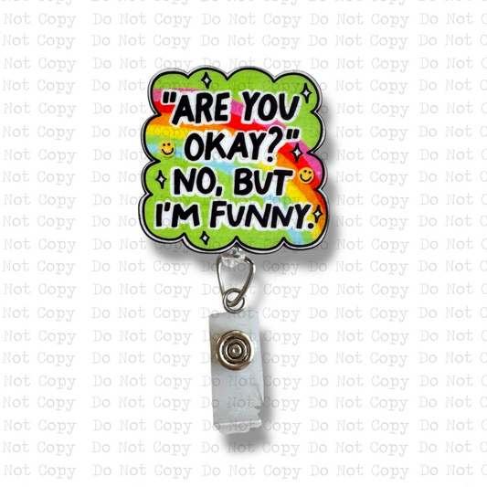 I'm Funny Badge Button Sublimation Blank | Set of 2