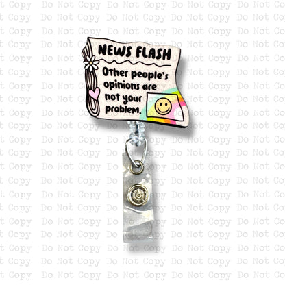 News Flash Badge Button Sublimation Blank