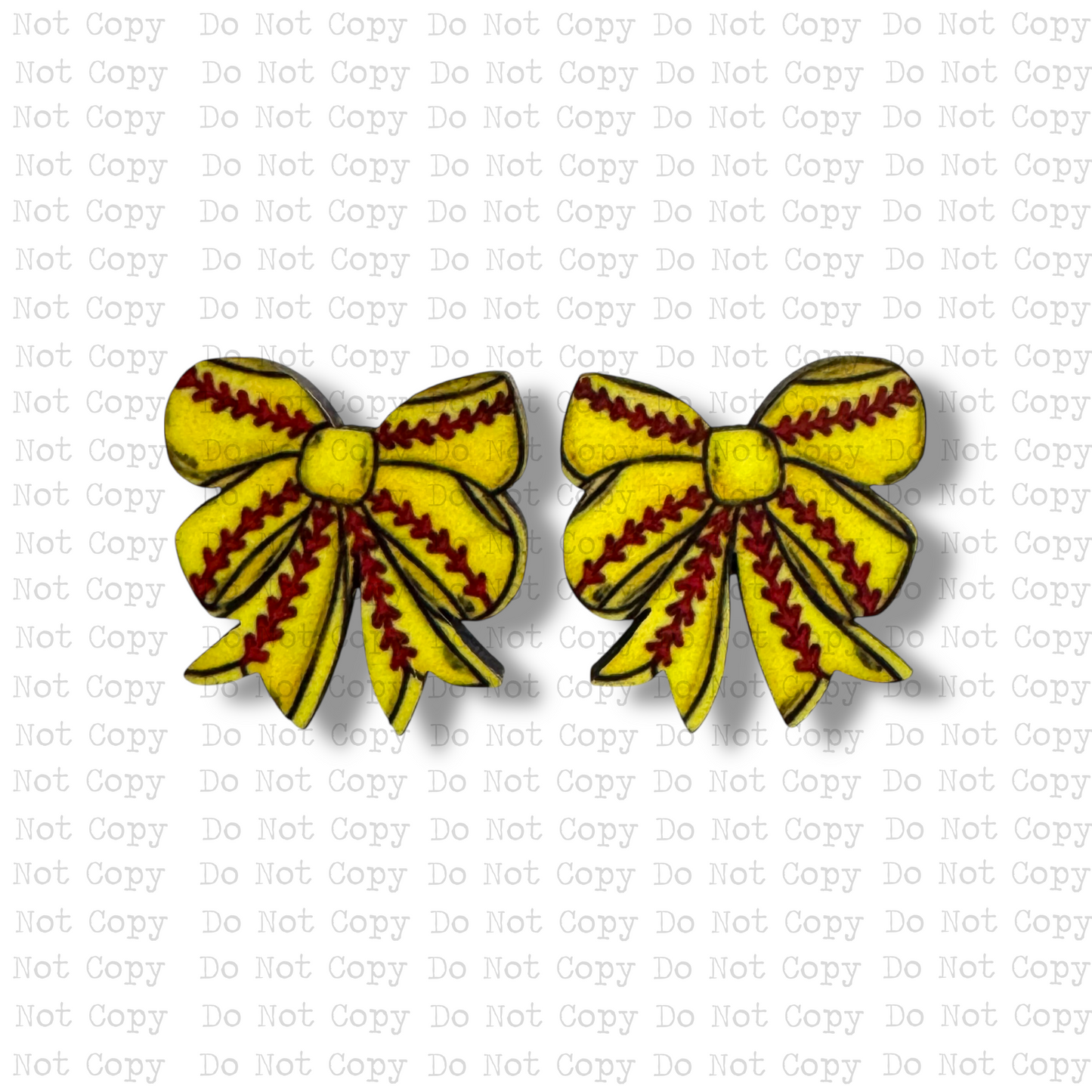 STUD Softball School Spirit Bow Sublimation Blanks Kit | 4 PAIR ARA