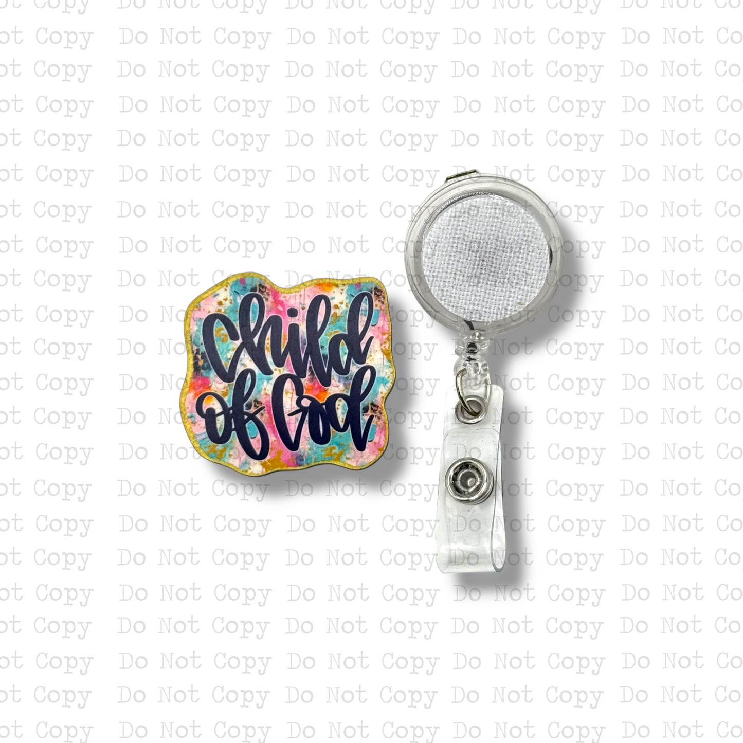 Child Of God Badge Button Sublimation Blank | Set of 2 CRC