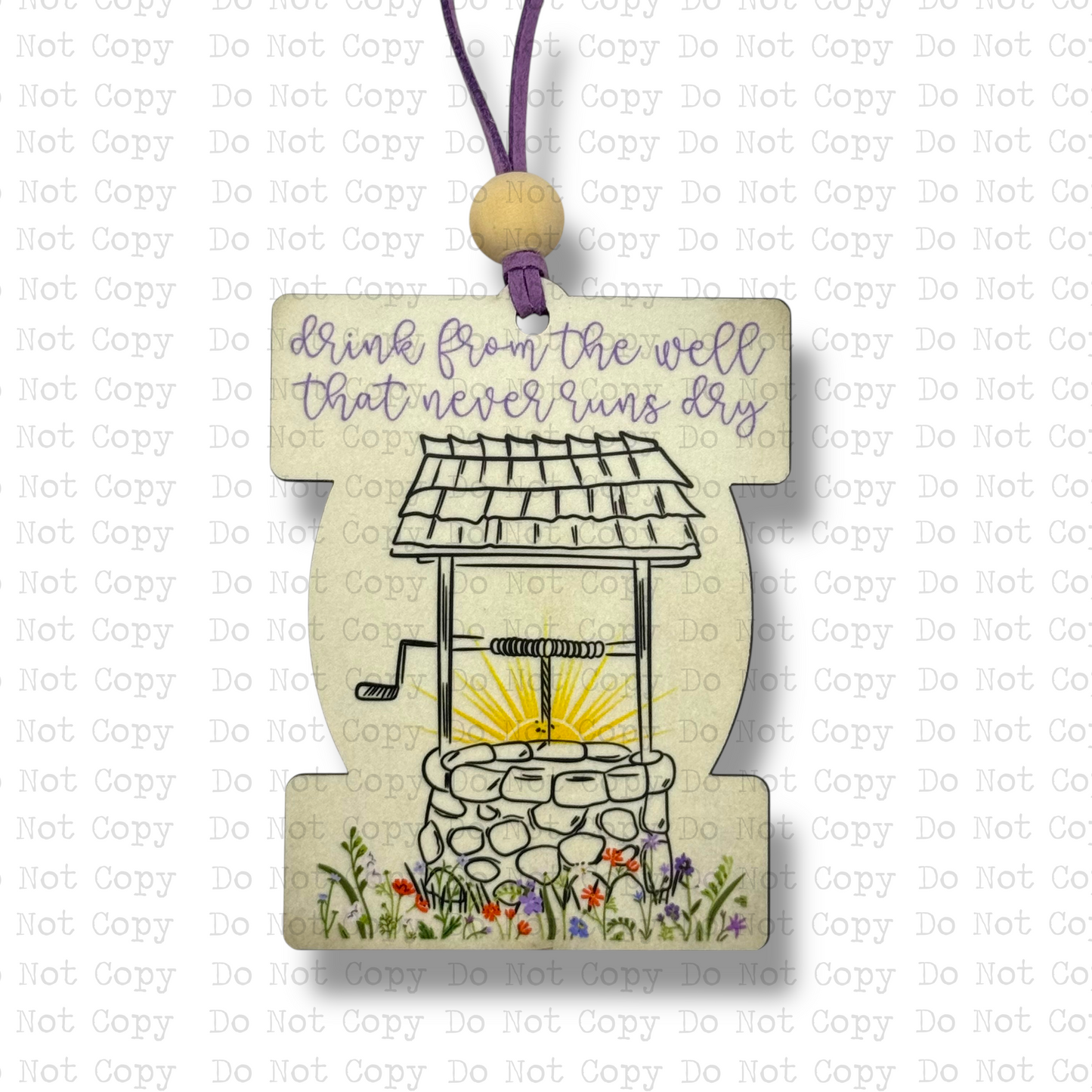Drink From The Well Car Charm Sublimation Blank | DS&M