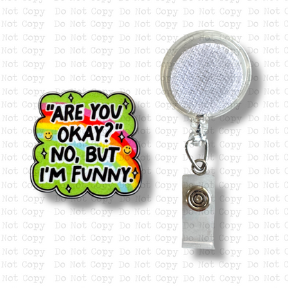I'm Funny Badge Button Sublimation Blank | Set of 2