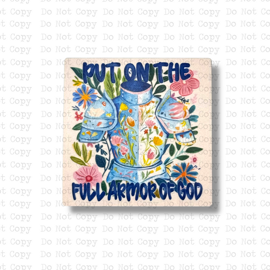 Put On The Full Armor Of God Magnet Sublimation Blank Kit | SDD