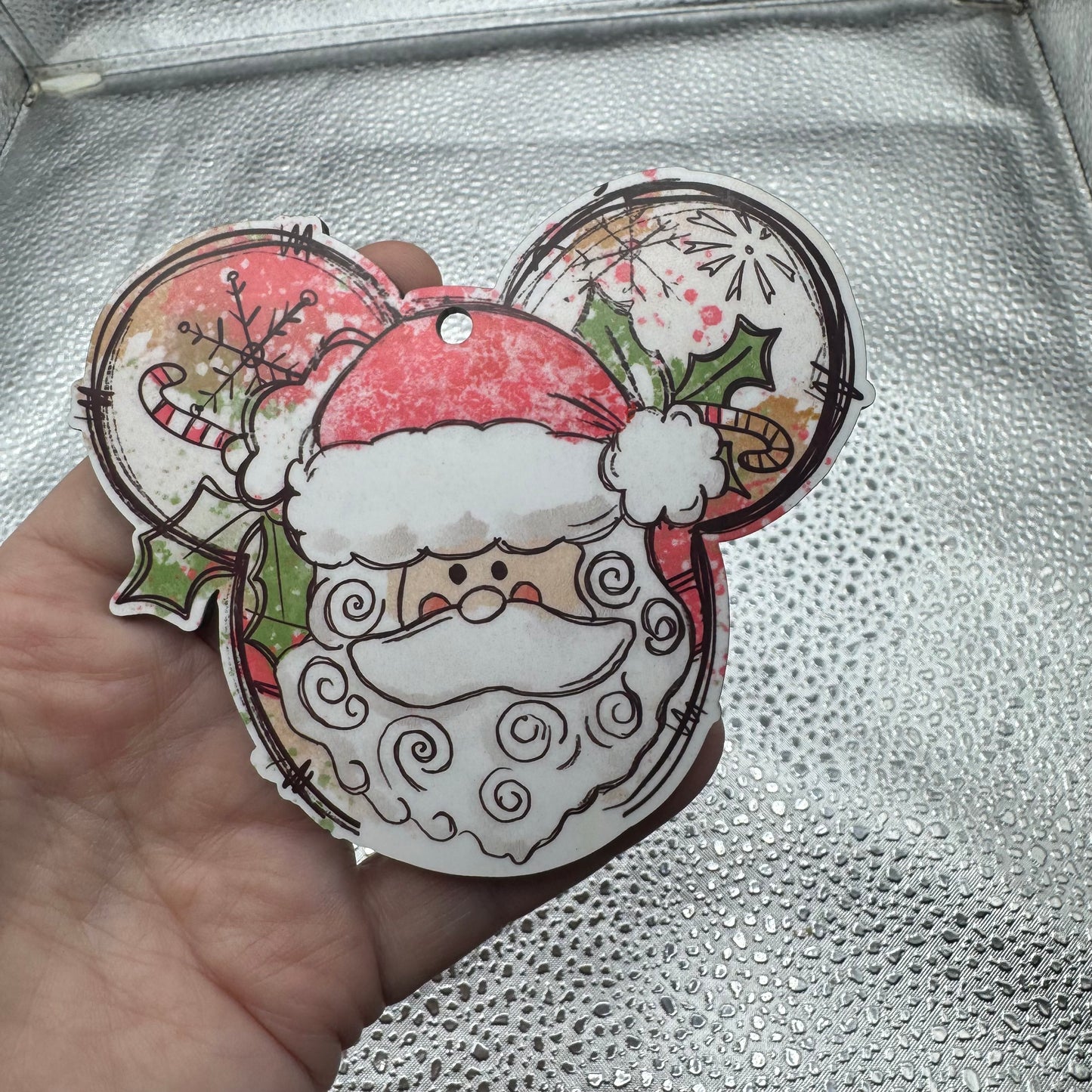Magical Santa Ornament Pressed Blank