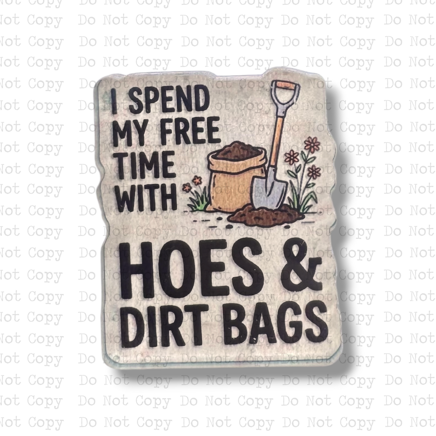 Dirtbag and Hoes Garden Lapel Pin Sublimation Blank Kit | Set of 2