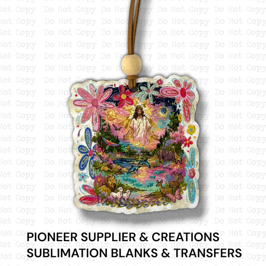 The Heavens And The Earth Ornament Sublimation Blank | SSD