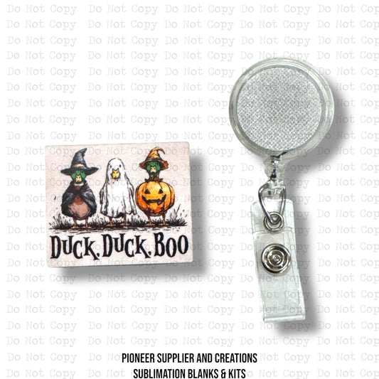 Duck Duck Boo Badge Reel Sublimation Blank Kit