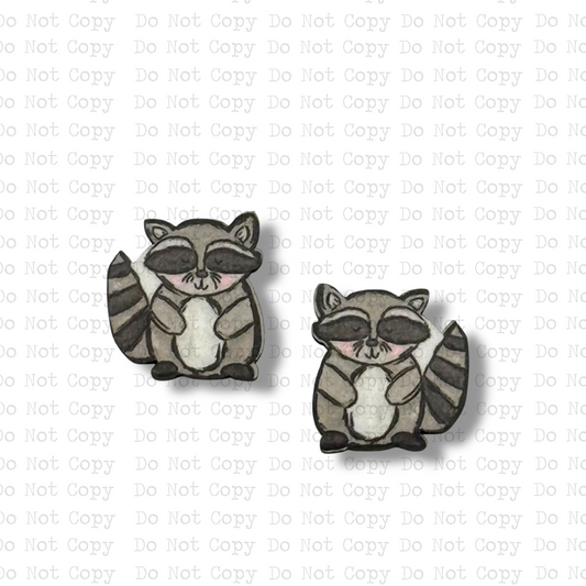 STUD Hand Drawn Raccoon Sublimation Blanks Kit | 4 PAIR ARA
