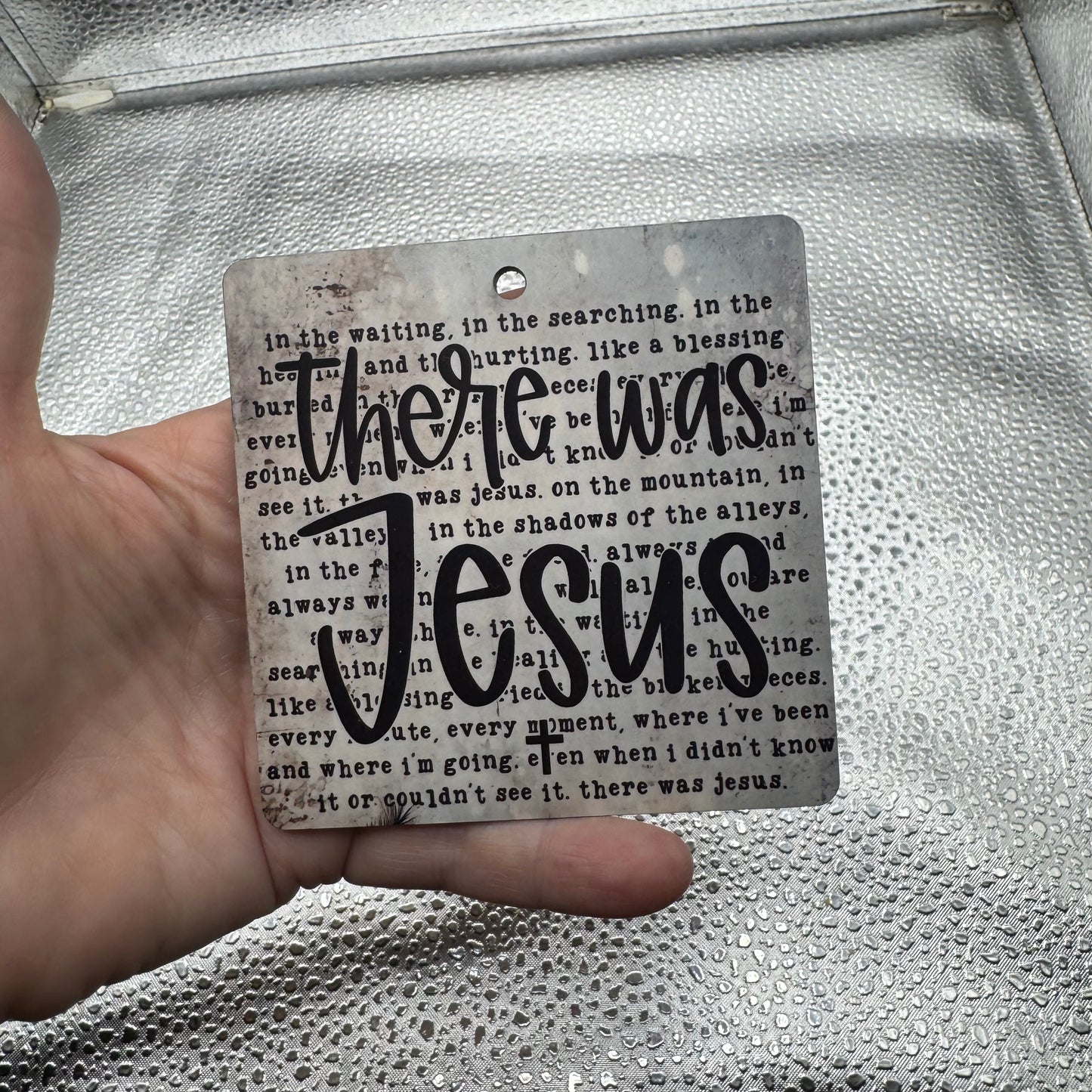 There Was Jesus Pressed Blank