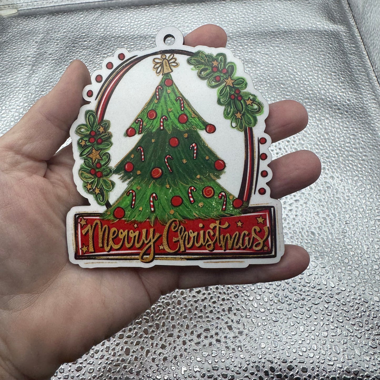 Merry Christmas Pressed Blank