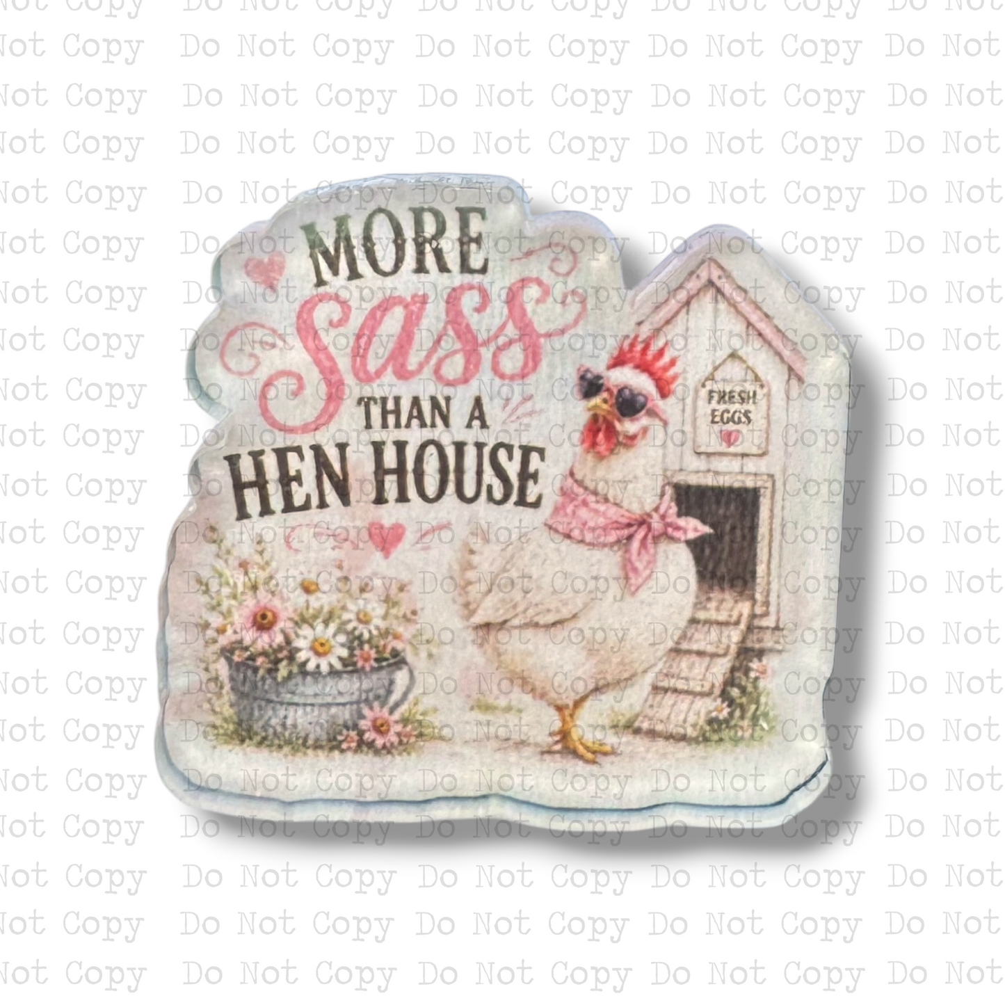 Hen House Sass Lapel Pin Sublimation Blank Kit | Set of 2