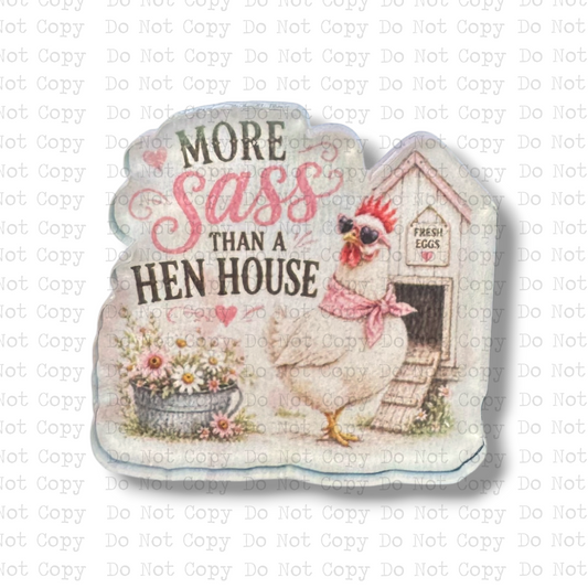 Hen House Sass Lapel Pin Sublimation Blank Kit | Set of 2